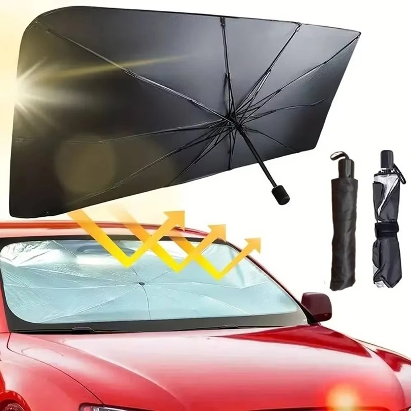 Car Sunshade Windshield Umbrella Foldable - Parasol plegable multiusos y práctico para