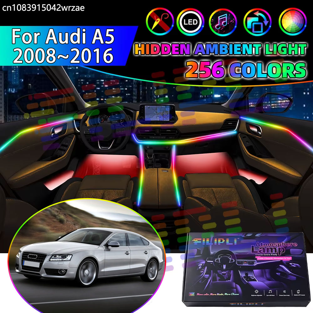 Led Ambient Interior Car Lights App Control - Tiras de Luces Ambientales RGB para