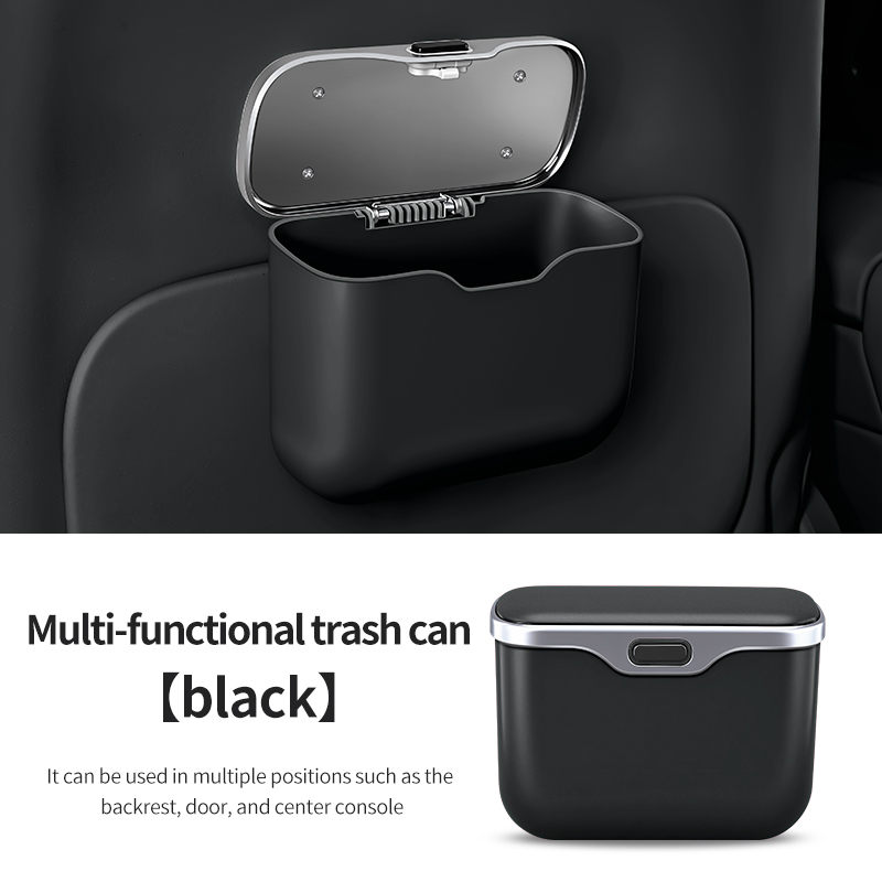Waterproof Car Trash Can With Lid - Cubo de basura para coche con