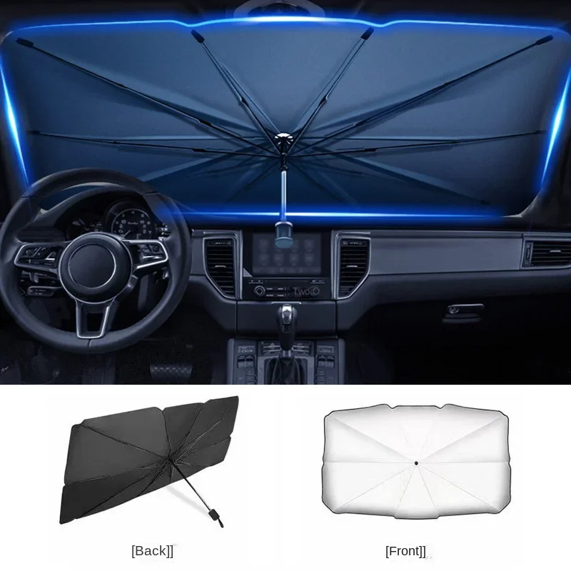 Parasol plegable multiusos y p - Car Sunshade Windshield Umbrella Foldable reseña y precio