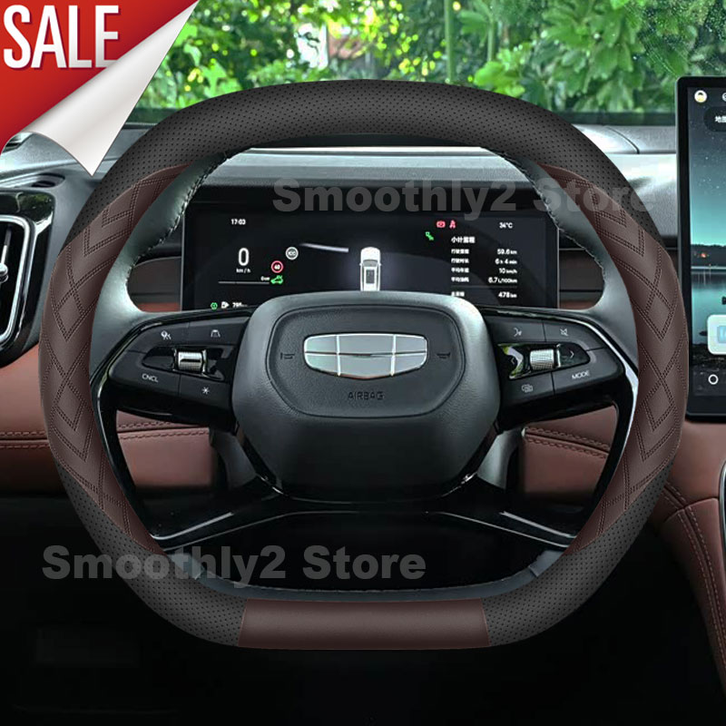 Funda de cuero para volante de - Car Steering Wheel Cover Anti Slip Breathable reseña y precio