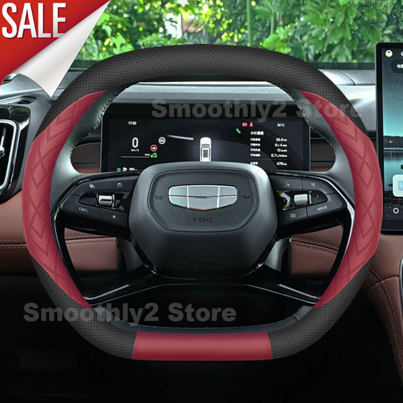 Funda de cuero para volante de - Car Steering Wheel Cover Anti Slip Breathable reseña y precio