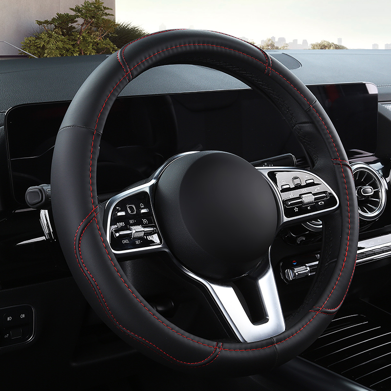 Protector de cuero antidesliza - Car Steering Wheel Cover Anti Slip Breathable reseña y precio