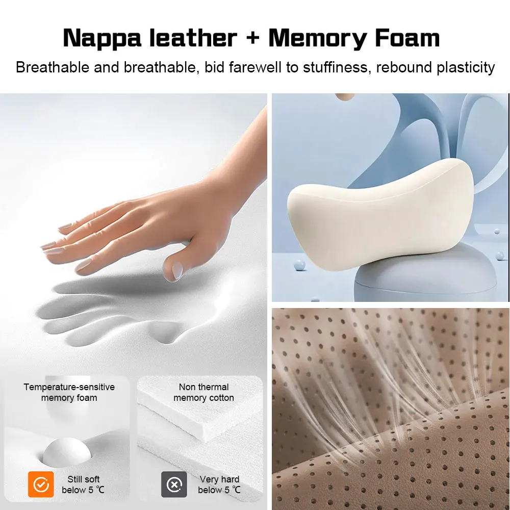 Almohada de Cuello para Reposa - Memory Foam Car Neck Pillow Lumbar Support reseña y precio